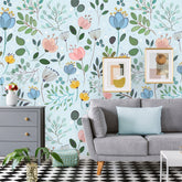 Colorful Floral  Wallpaper